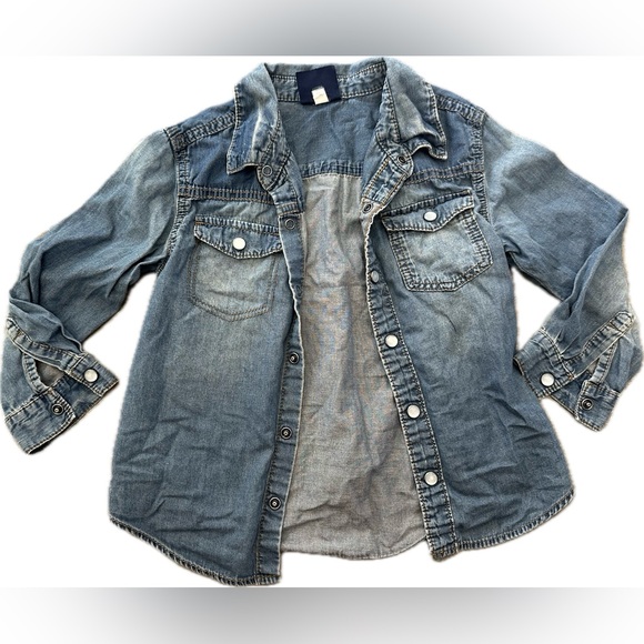 Genuine Kids Oshkosh Denim Button Down Shirt - Picture 2 of 8